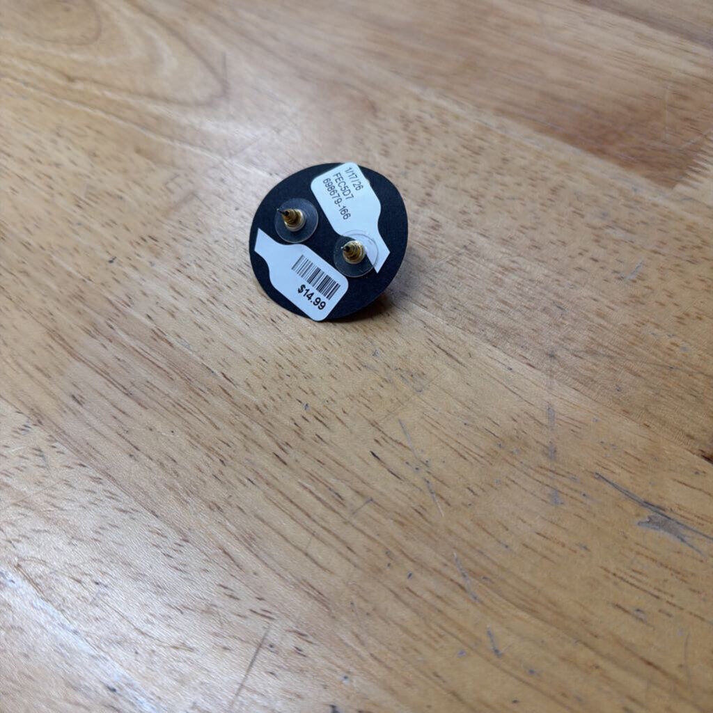 Gold Ball Stud Earrings