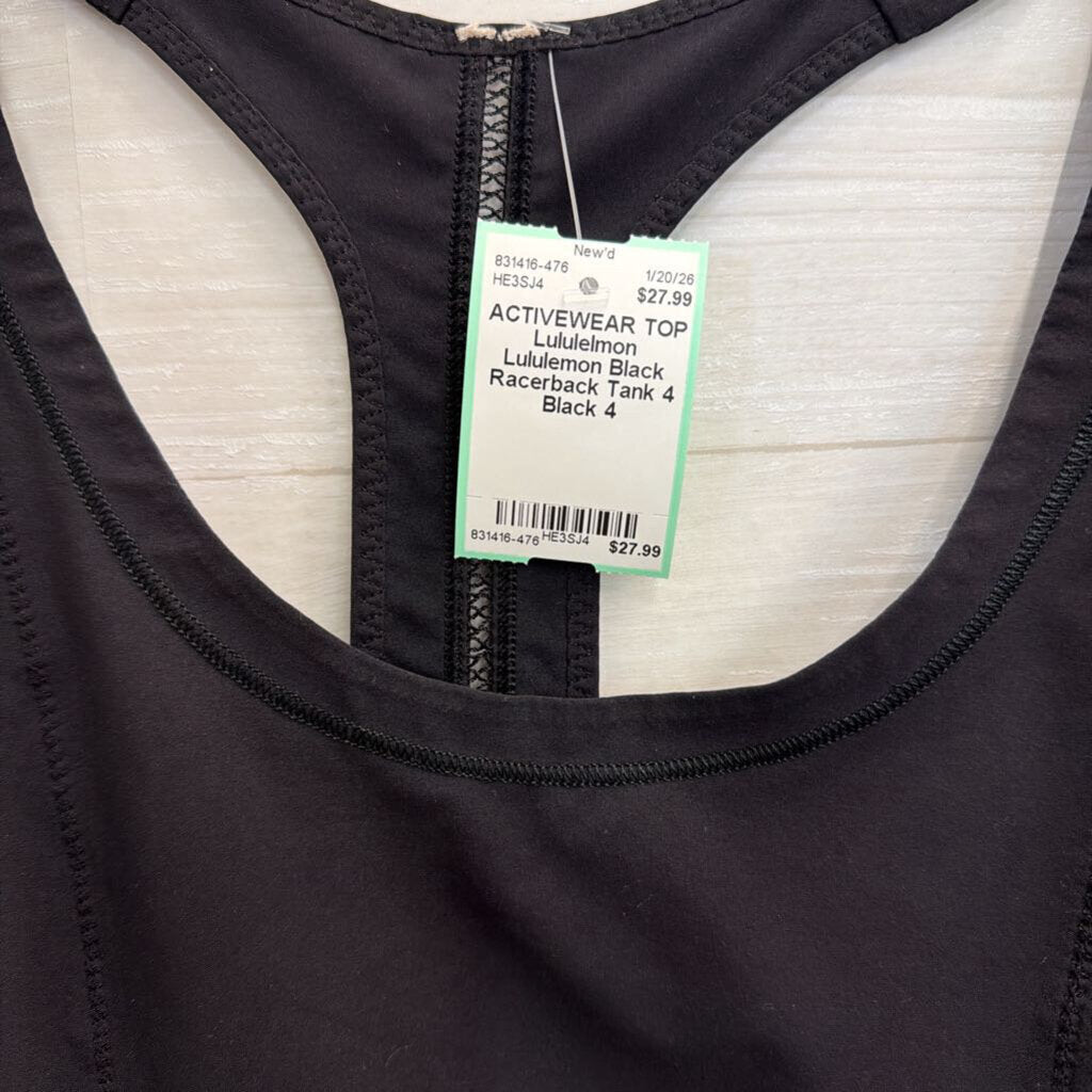 Lululemon Black Racerback Tank 4