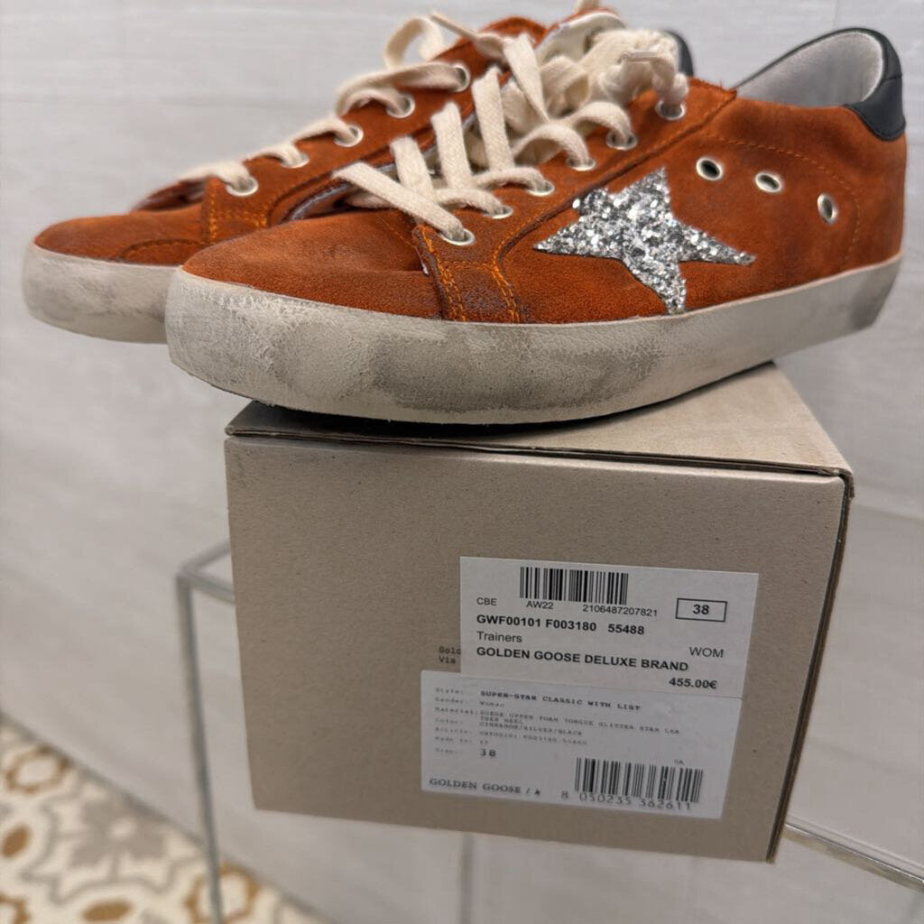 Golden Goose Cinnamon Suede Super Star Sneakers 38