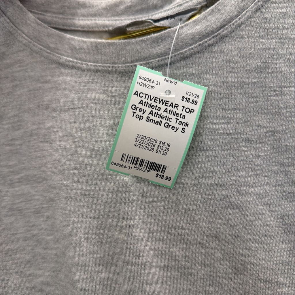 Athleta Grey Athletic Tank Top Small