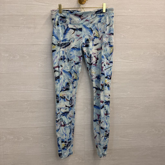 Lululemon Blue/ Multi Print Full Length Leggings 10