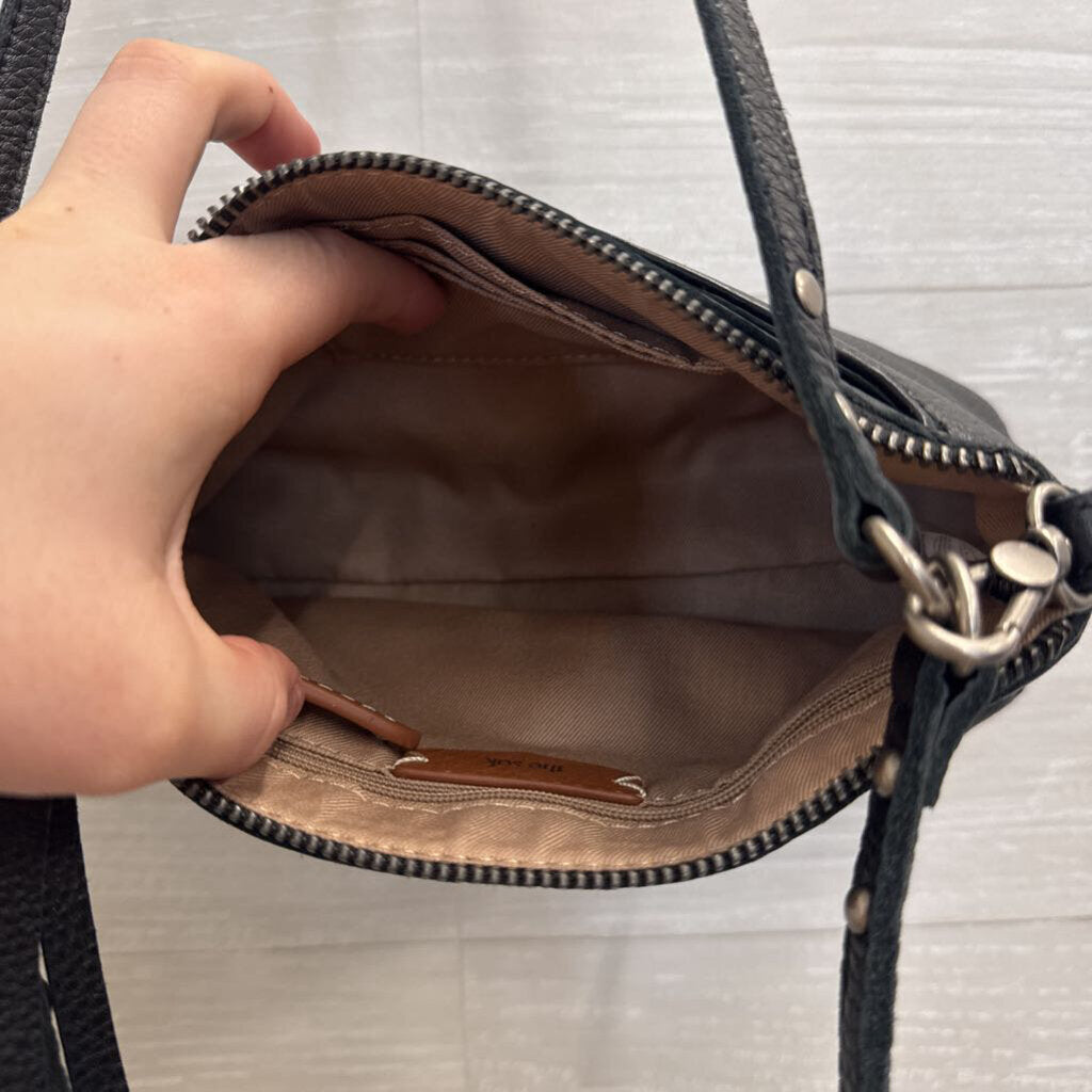 The Sak Black Pebbled Leather Crossbody Purse