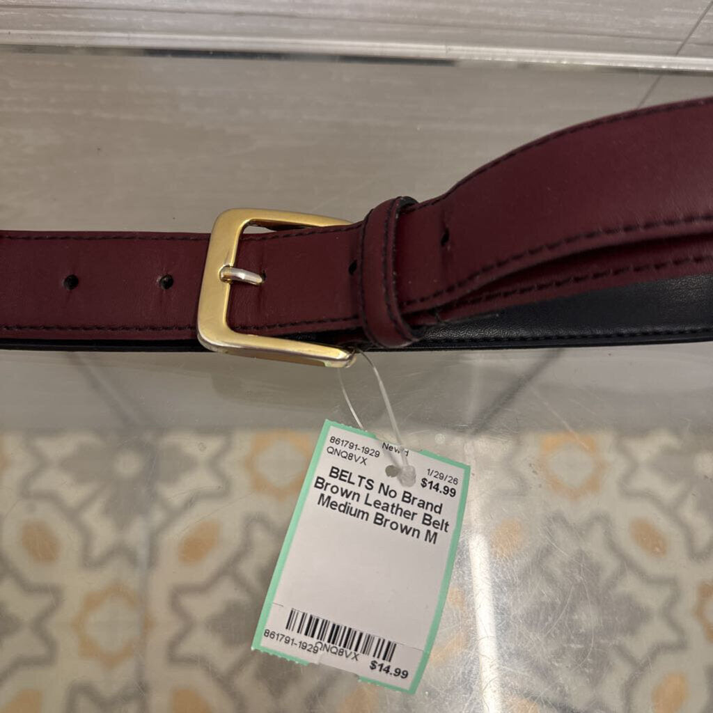 Brown Leather Belt Medium
