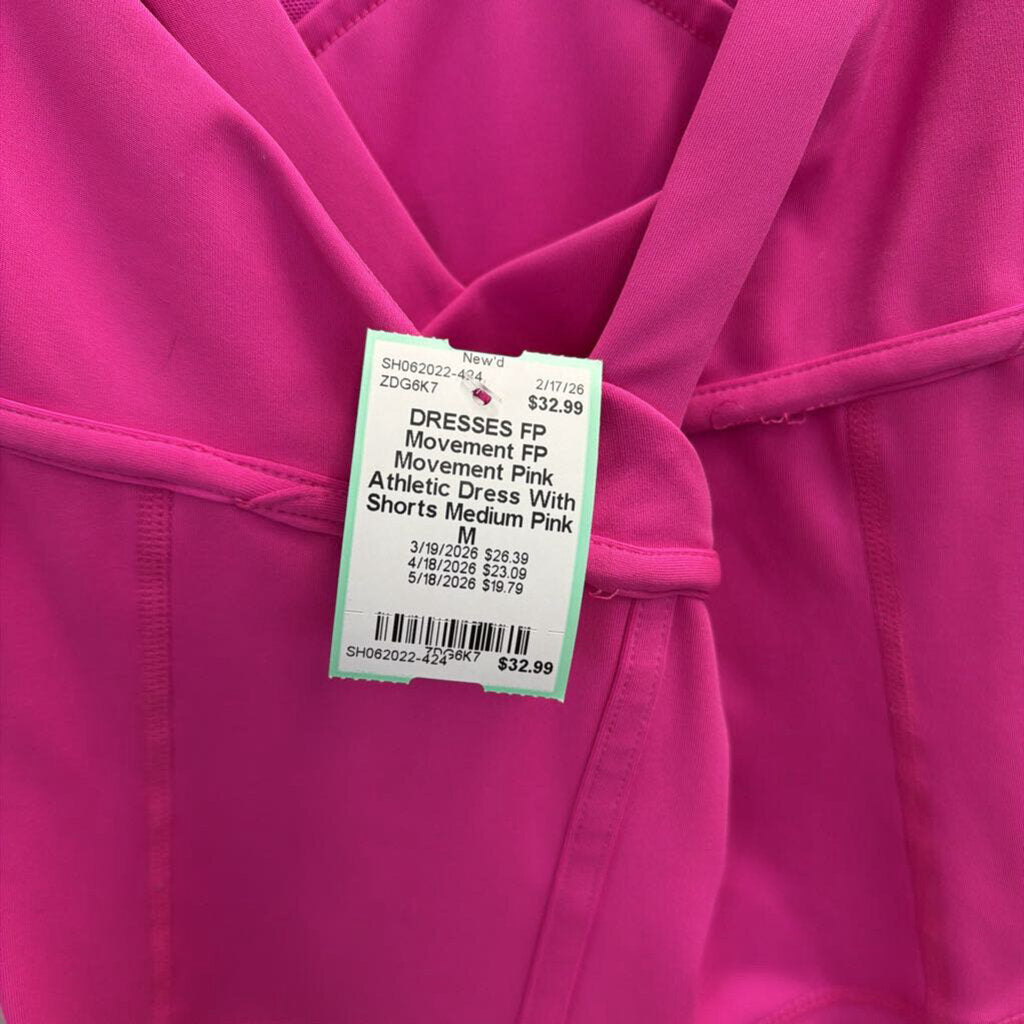 FP Movement Pink Athletic Dress With Shorts Medium