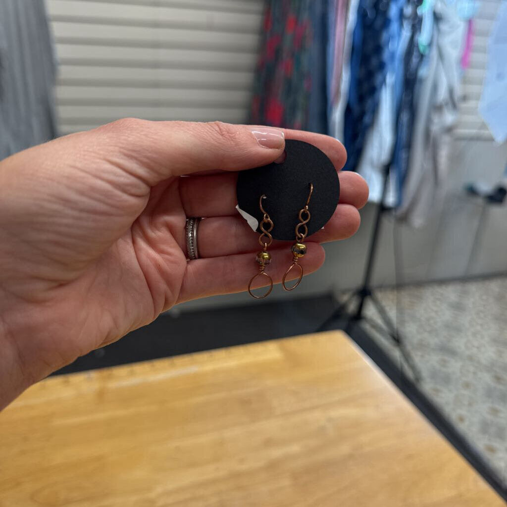 Bronze Drop Earrings