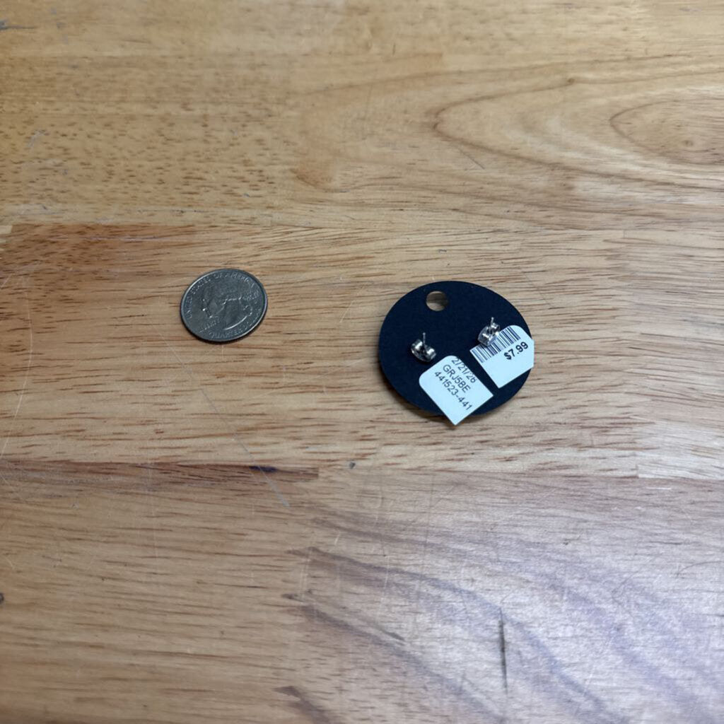 Beige Sandollar Stud Earrings