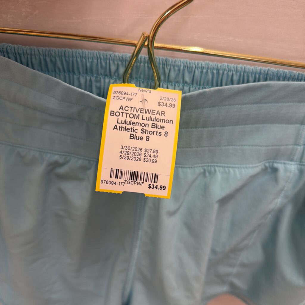 Lululemon Blue Athletic Shorts 8