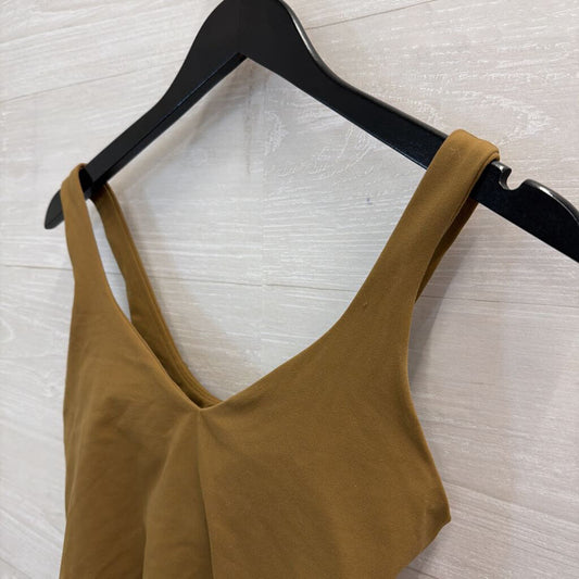 Lululemon Brown Padded Cropped Tank Top Medium
