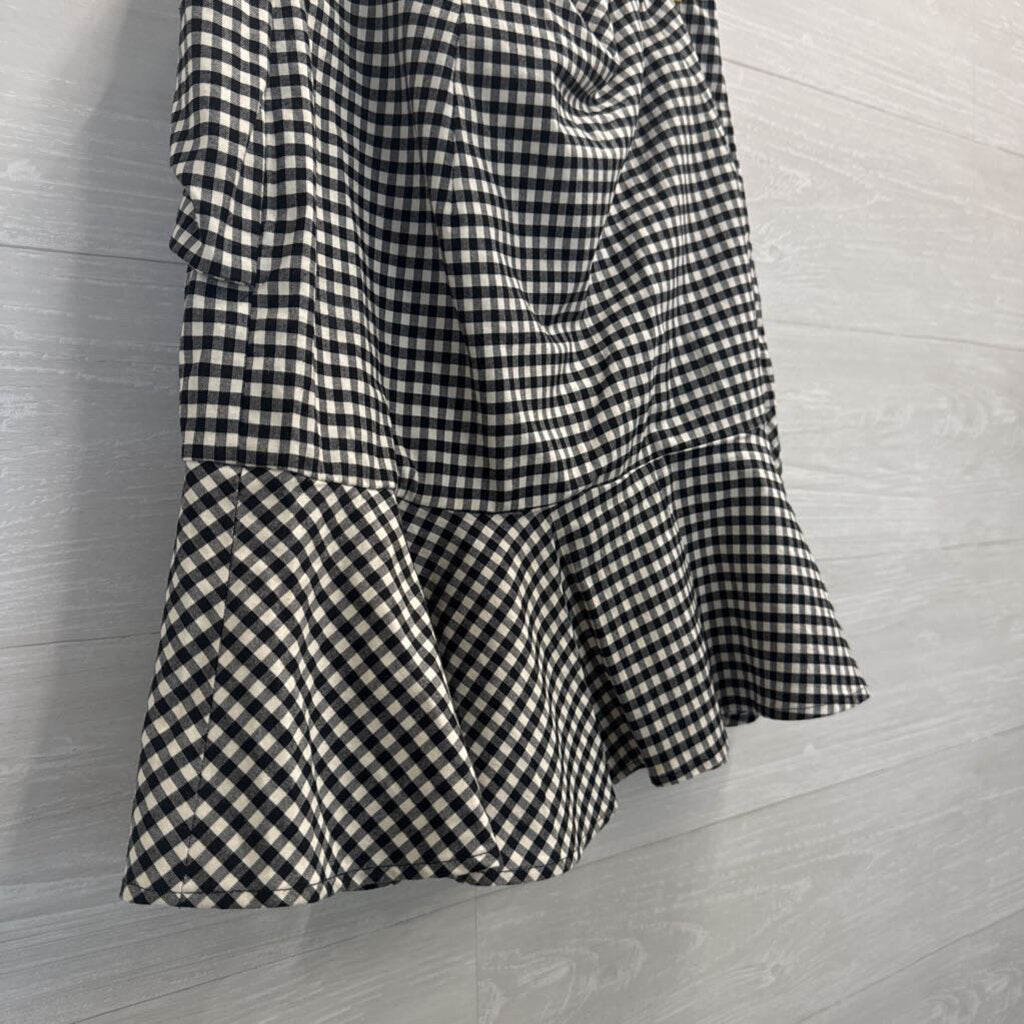 Veronica Beard Black/ White Gingham Skirt 8