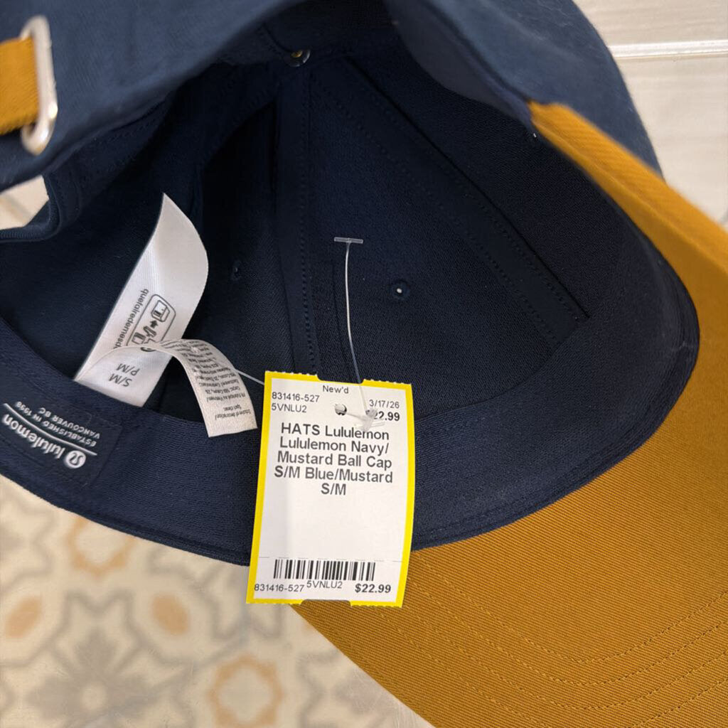 Lululemon Navy/ Mustard Ball Cap S/M