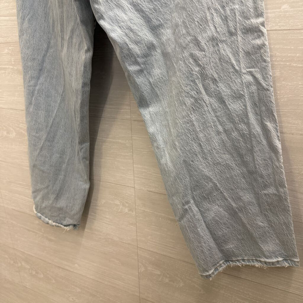 Light Wash High Rise Vintage Straight Jeans 34