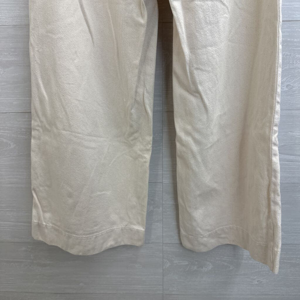 Everlane Cream The Summer Wide Leg Jeans 30