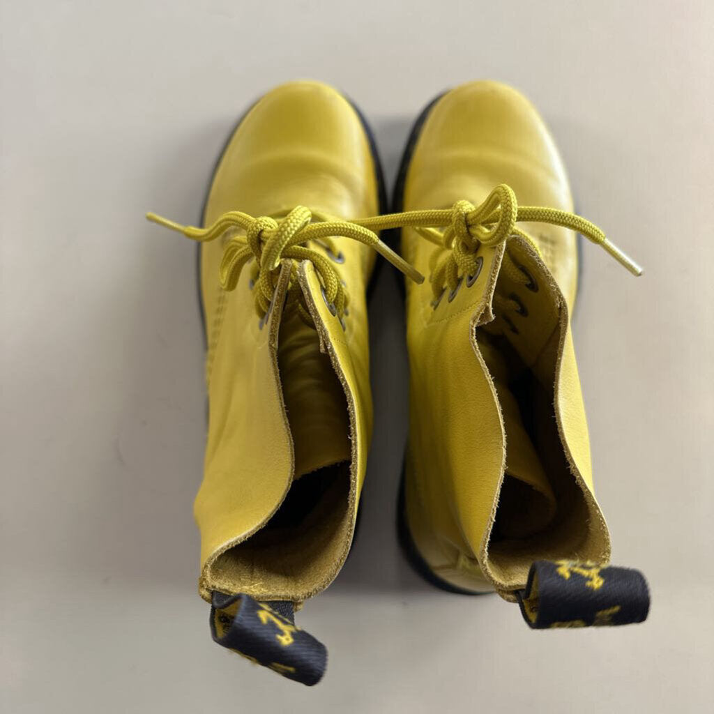 Dr Martens Yellow Leather 1460 Boots 8