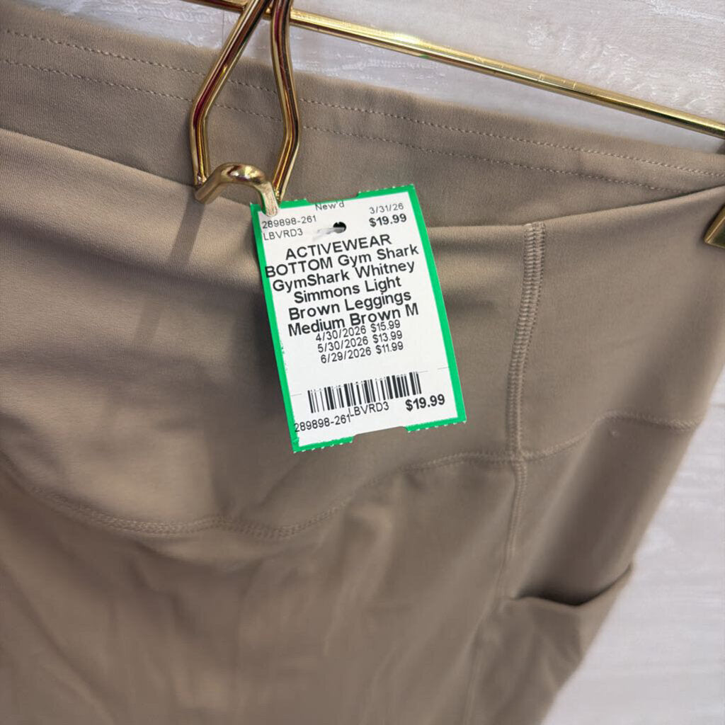GymShark Whitney Simmons Light Brown Leggings Medium