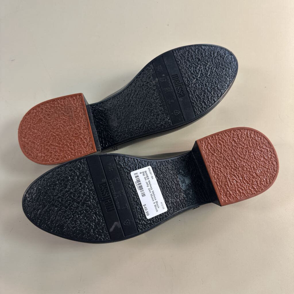 Melissa Black Slip On Jelly Zen Mules 9