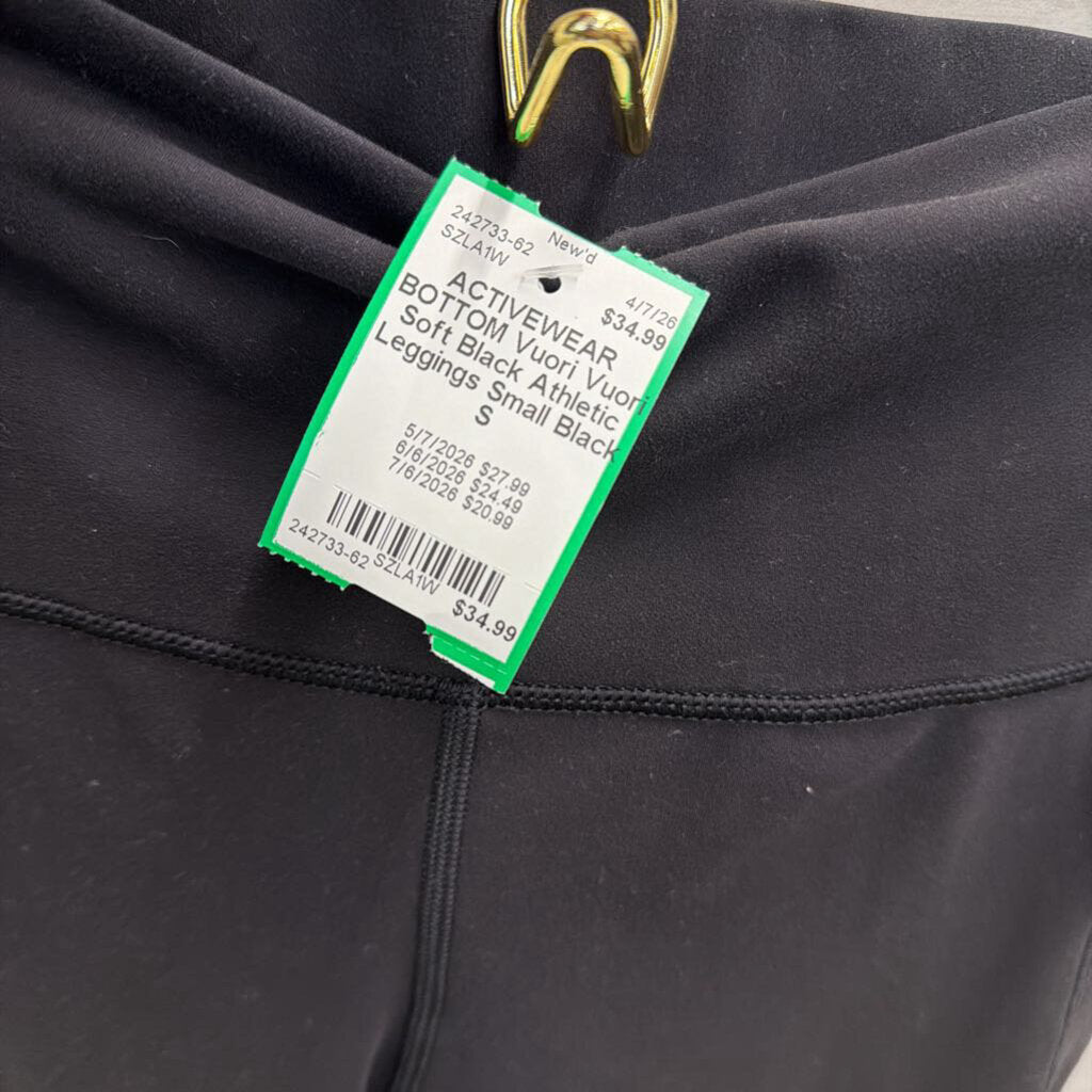 Vuori Soft Black Athletic Leggings Small