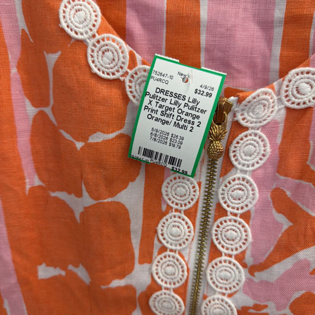 Lilly Pulitzer X Target Orange Print Shift Dress 2