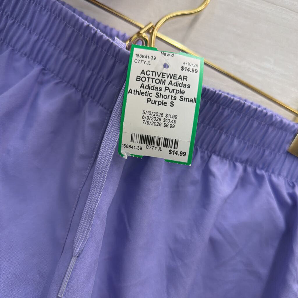 Adidas Purple Athletic Shorts Small