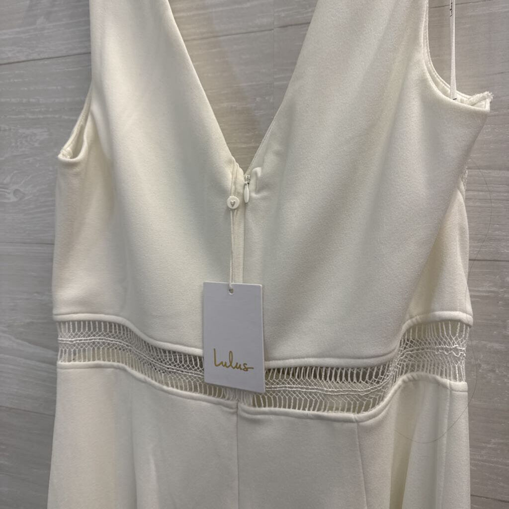Lulu's Crepe Long Formal with Cutouts Large