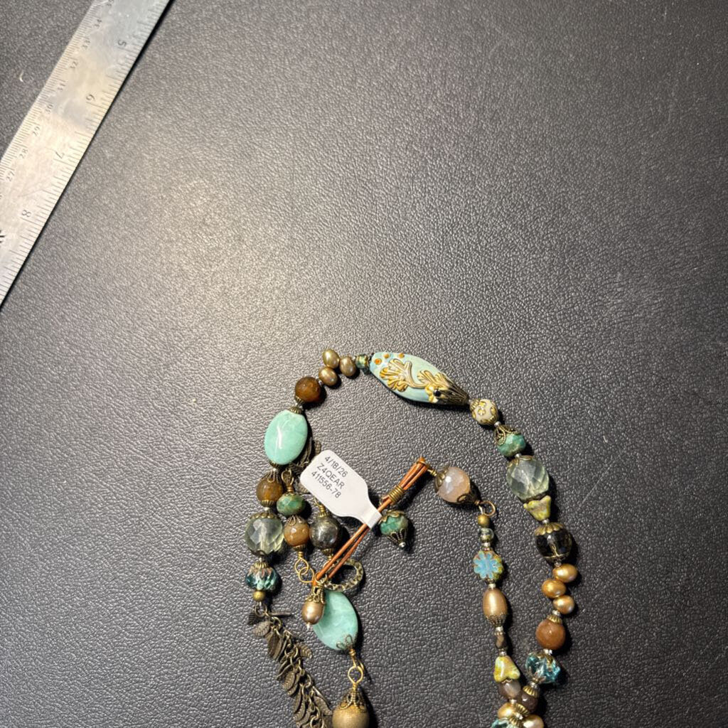Anne Vaughan Long Stone Necklace