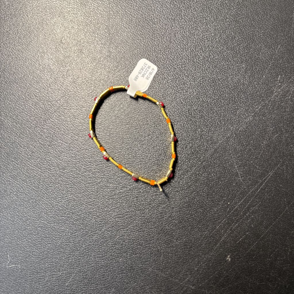Serefina Gold/Orange Stretch Bracelet