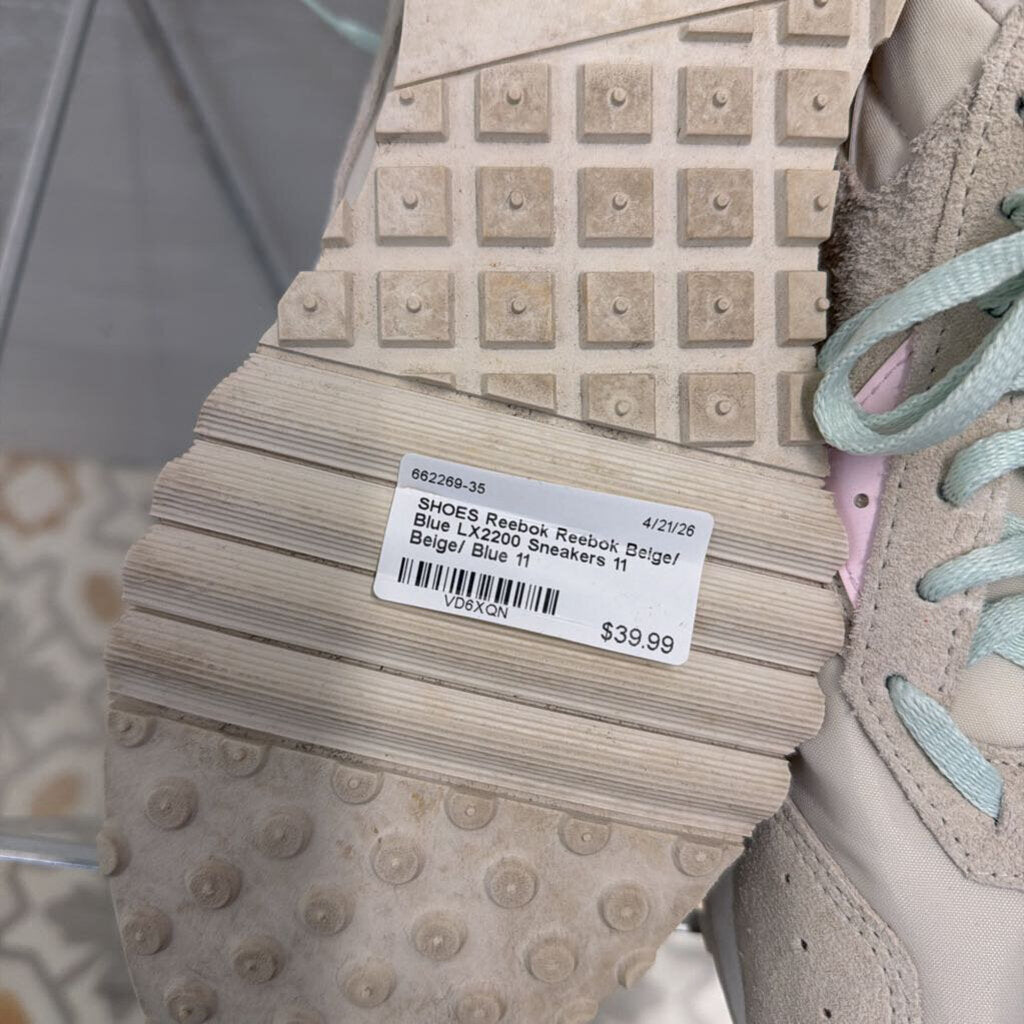 Reebok Beige/ Blue LX2200 Sneakers 11