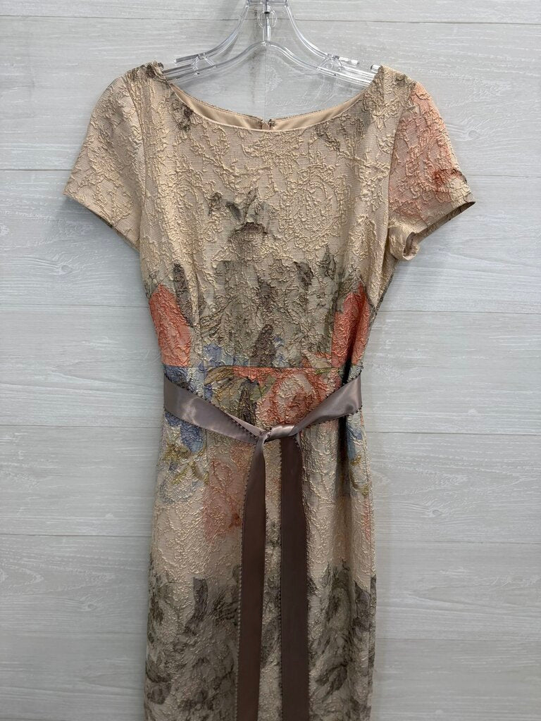 adrianna papell dress beige Amazon.com: Adrianna Papell Women's Short Sleeve Grid Beaded Gown
