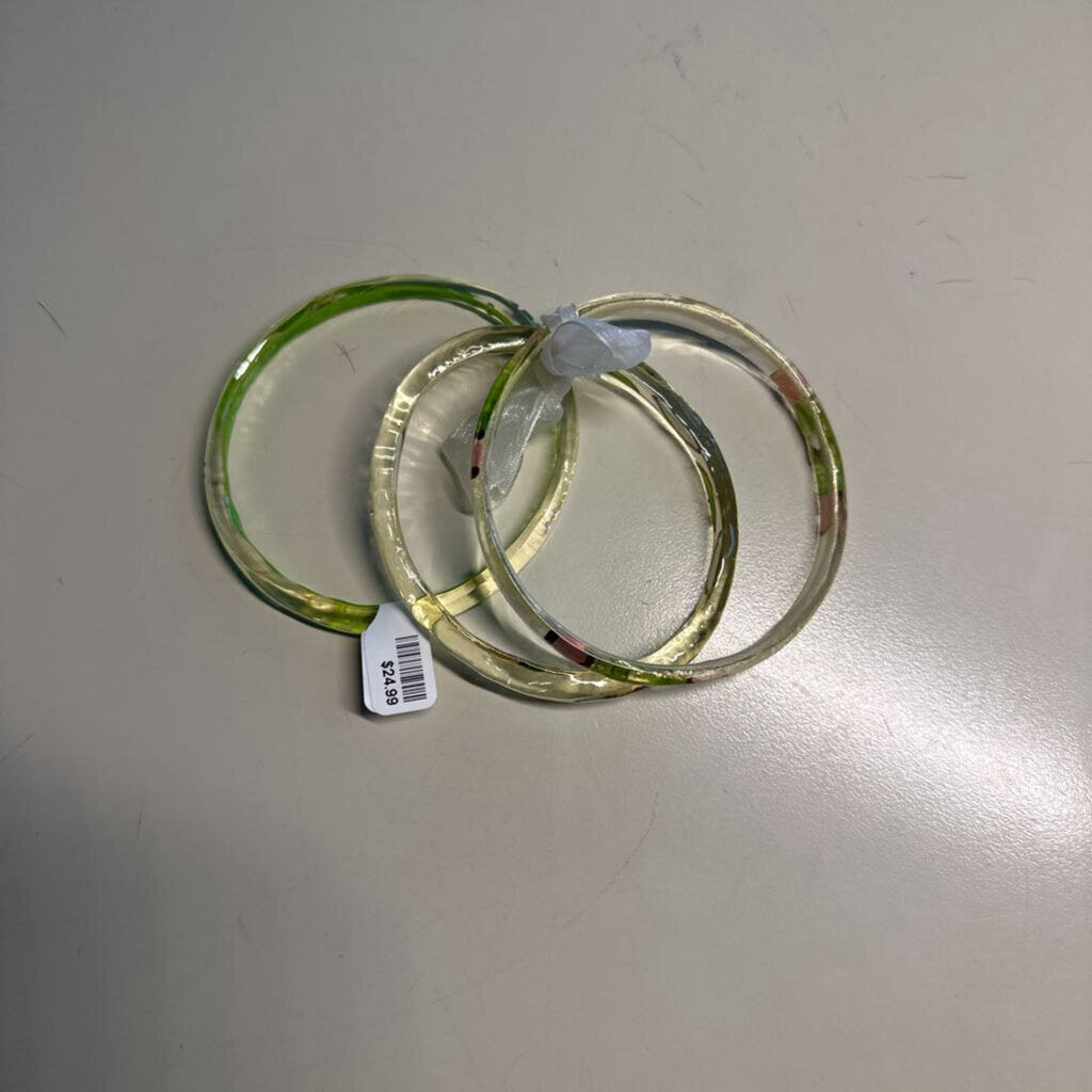 Set of 3 Resin Bangle Bracelet