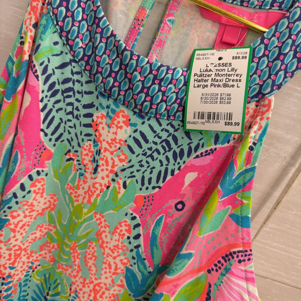 Lilly Pulitzer Monterrey Halter Maxi Dress Large