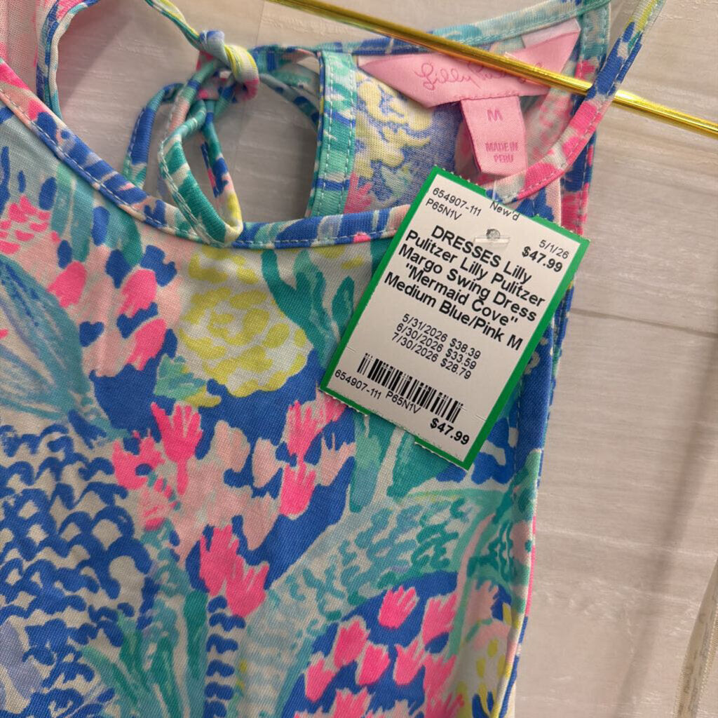 Lilly Pulitzer Margo Swing Dress "Mermaid Cove" Medium