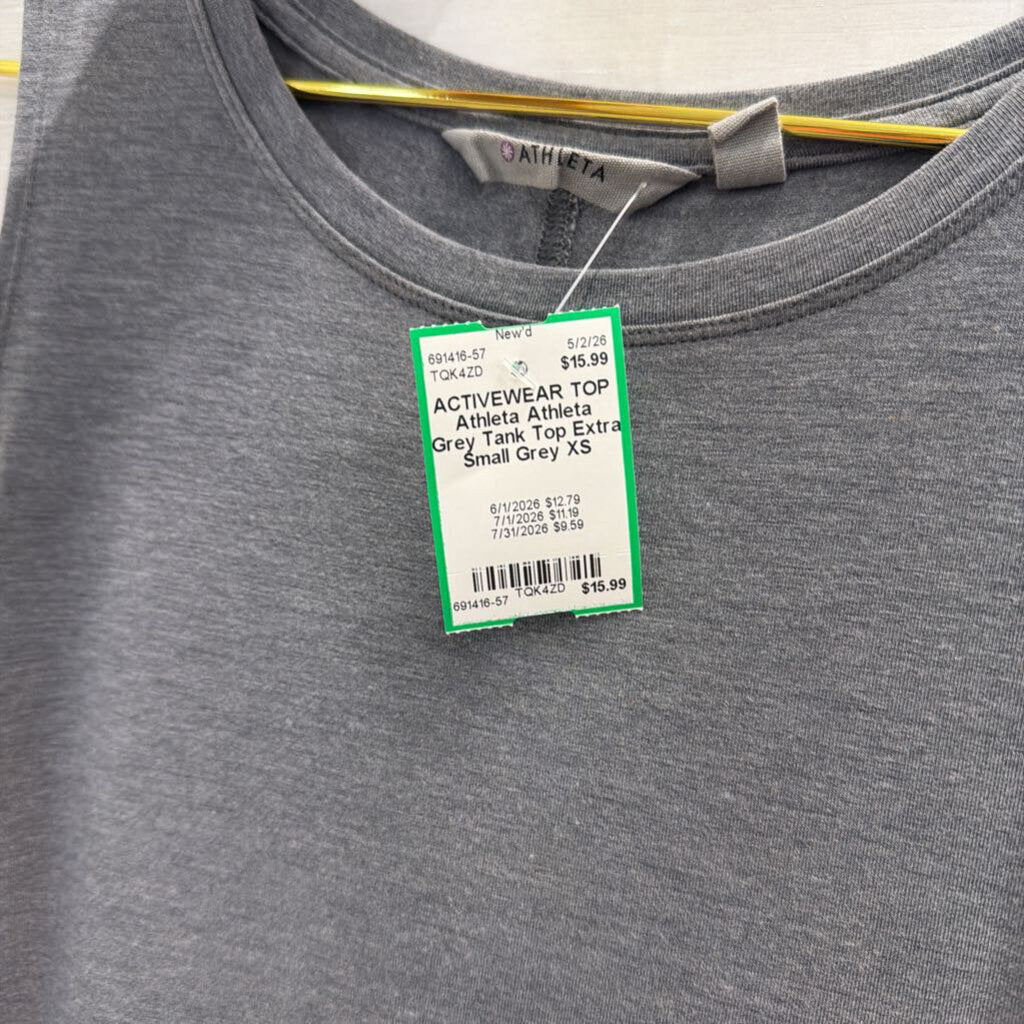 Athleta Grey Tank Top Extra Small