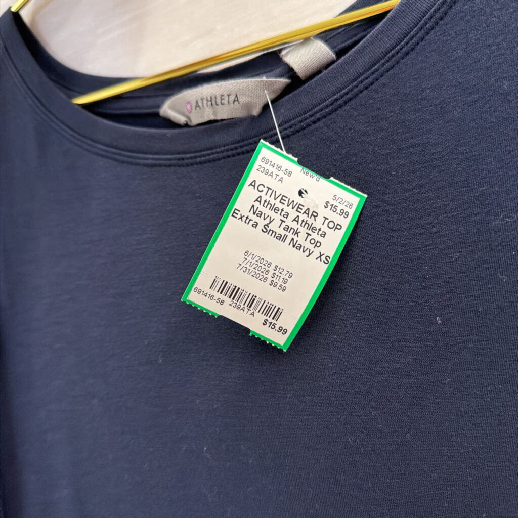 Athleta Navy Tank Top Extra Small