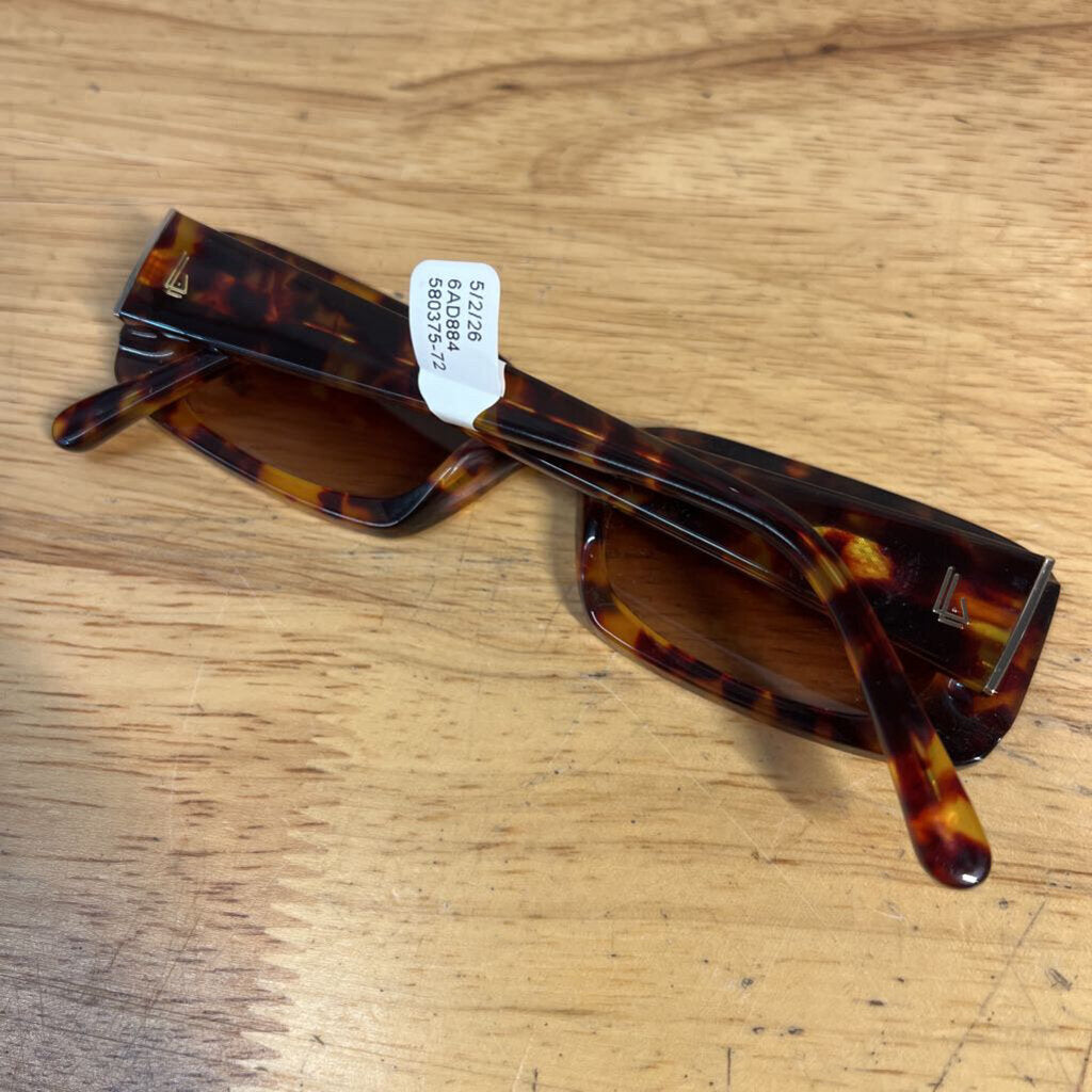 DIFF Brown Tortoiseshell Rectangle Fashion Sunglasses