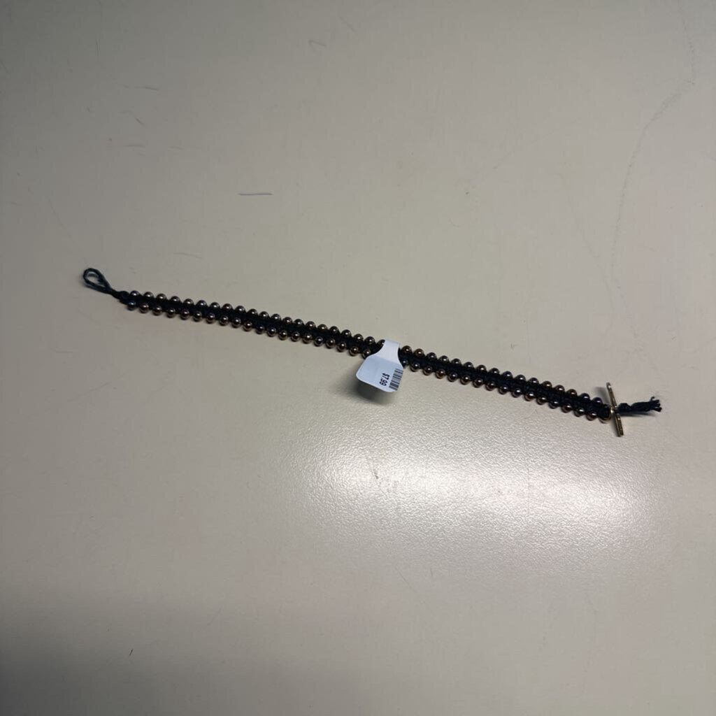 Beaded Cord Toggle Bracelet
