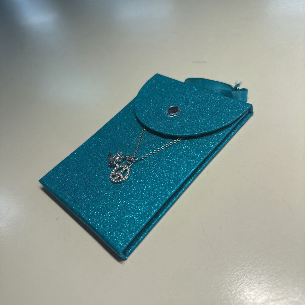 Silver Toned Peace and Dove Charm Necklace