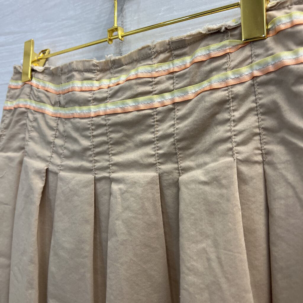 Vintage Old Navy Brown Tie Waist Midi Skirt 1