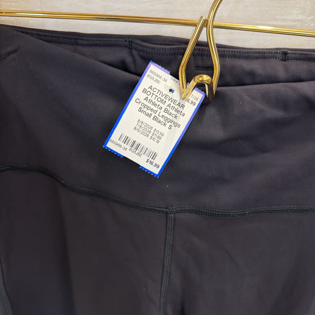 Athleta Black Cropped Leggings Small