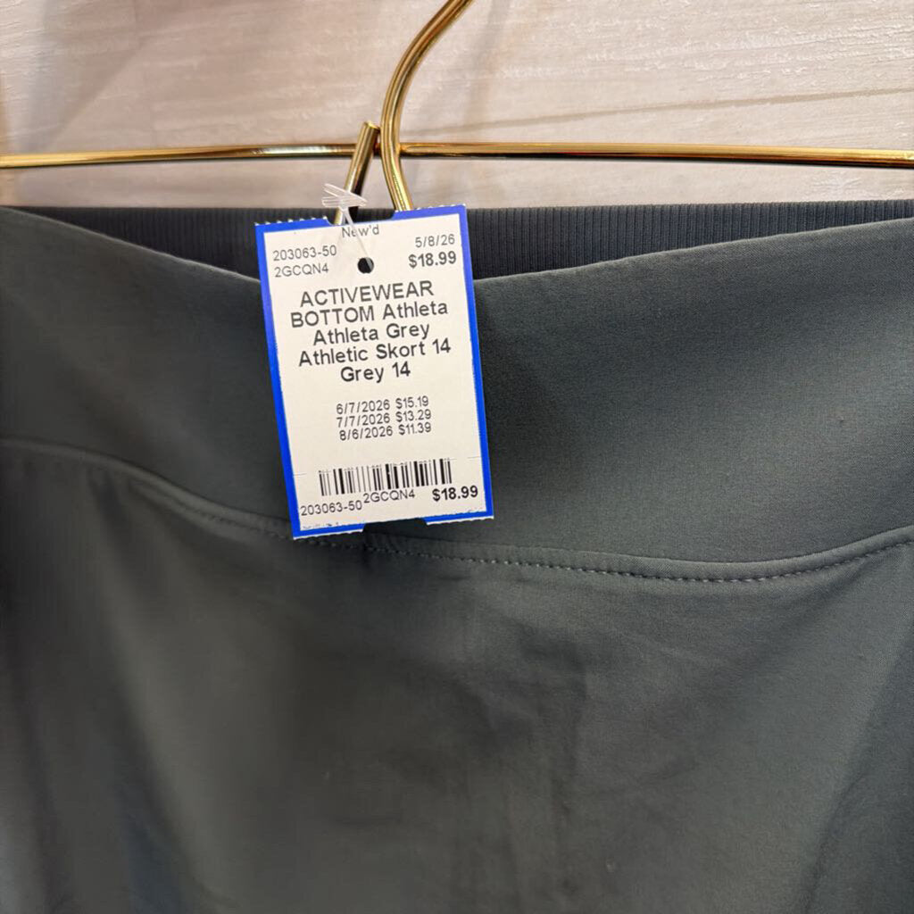 Athleta Grey Athletic Skort 14