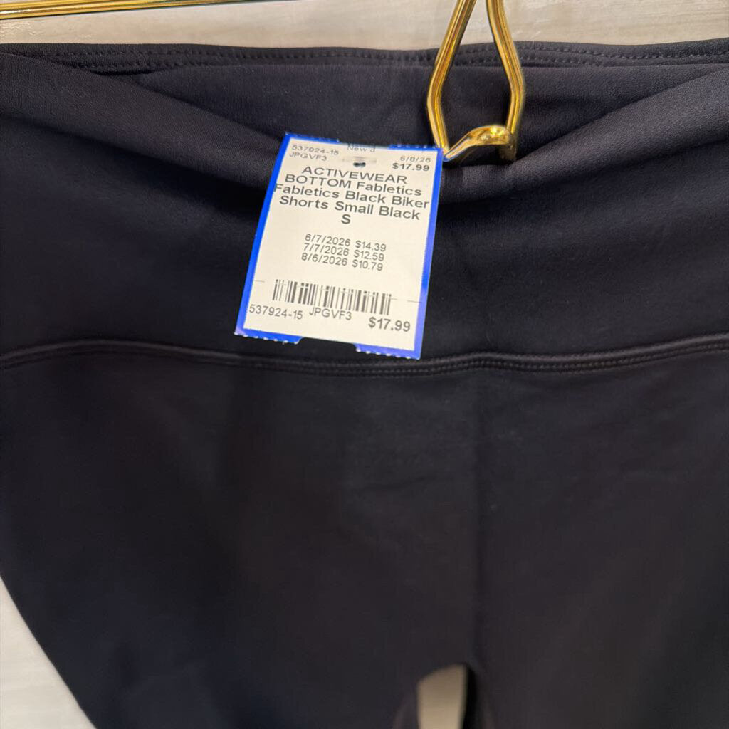 Fabletics Black Biker Shorts Small