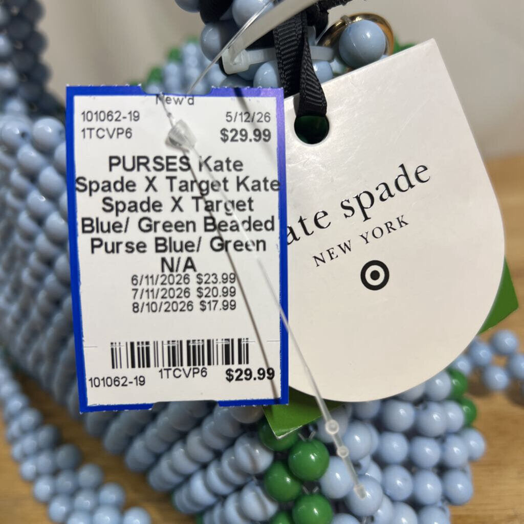 Kate Spade X Target Blue/ Green Beaded Purse
