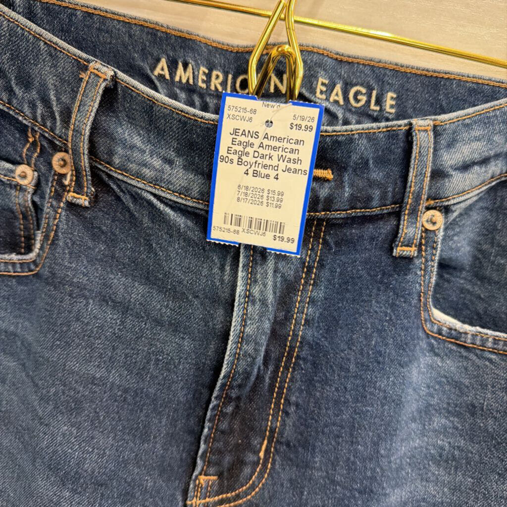 American Eagle Dark Wash 90s Boyfriend Jeans 4
