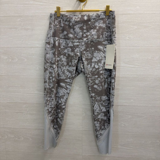 Lululemon Grey Print Athletic Leggings 12