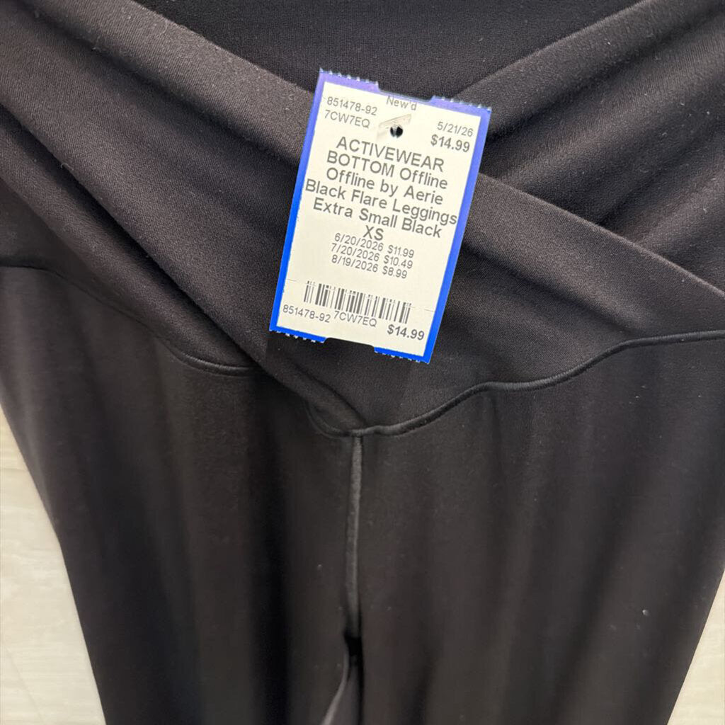 Offline by Aerie Black Flare Leggings Extra Small