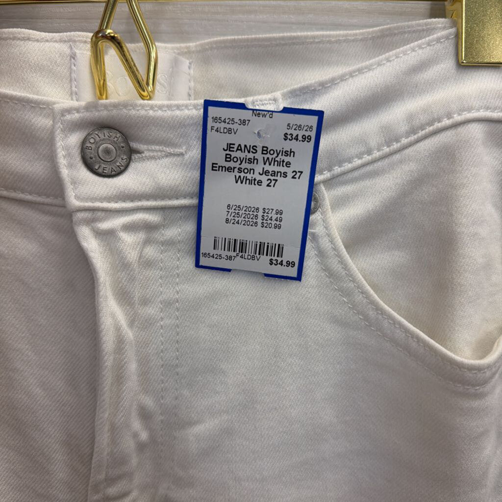 Boyish White Emerson Jeans 27