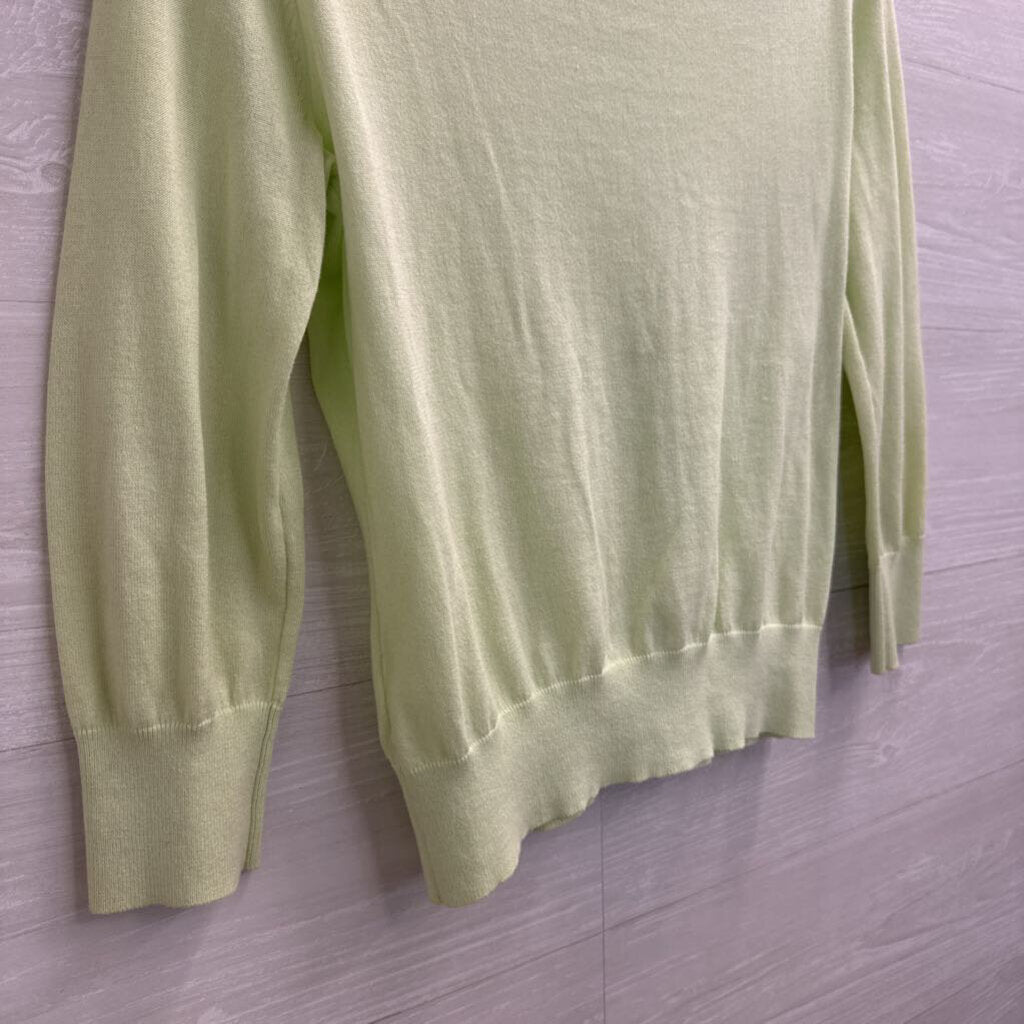 J Crew Green Cardigan Sweater Medium