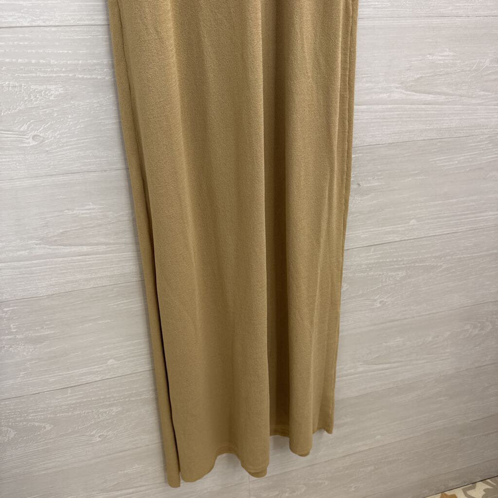 The Drop Brown Knit Sleeveless Maxi Dress Large