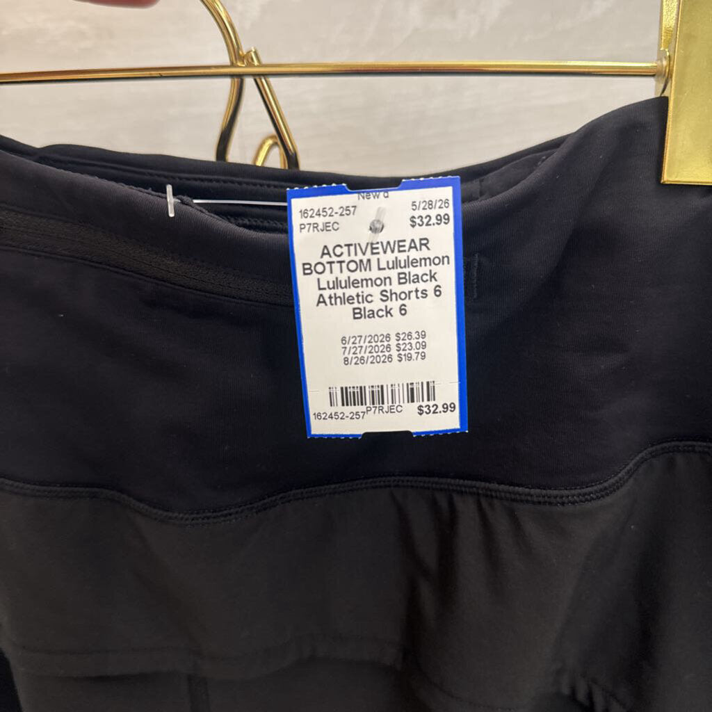 Lululemon Black Athletic Shorts 6