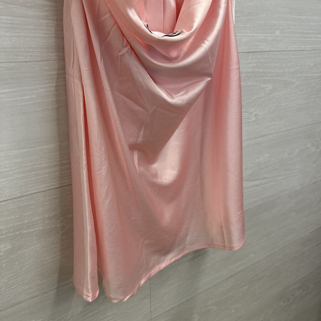 Princess Polly Pink Silky Strapless Mini Dress 6