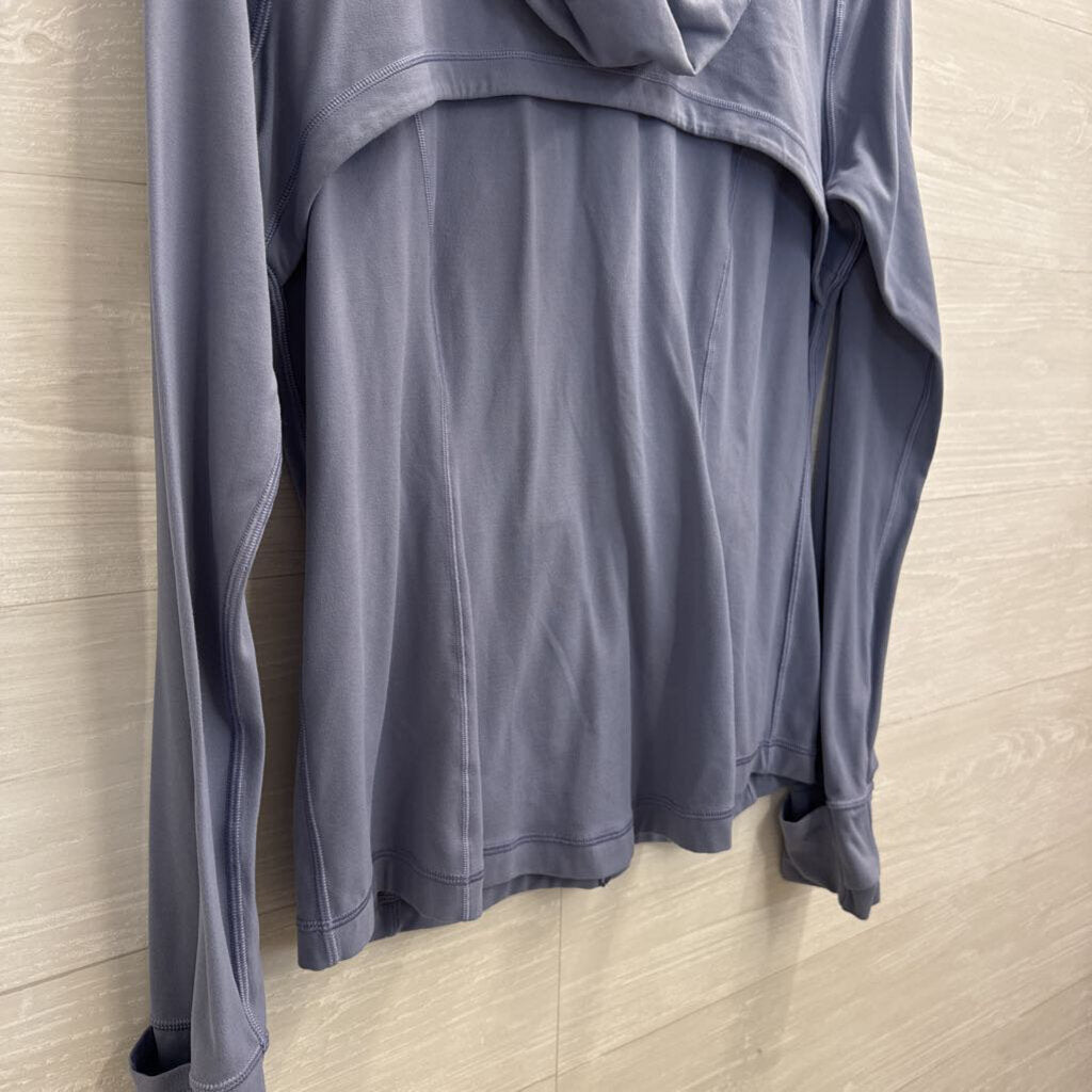 Lululemon Blue Zip Up Hooded Long Sleeve Jacket 12