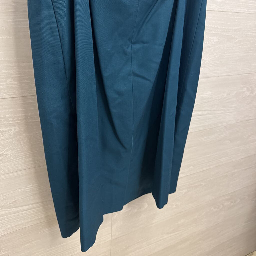 J Crew Teal Strapless Dress 14